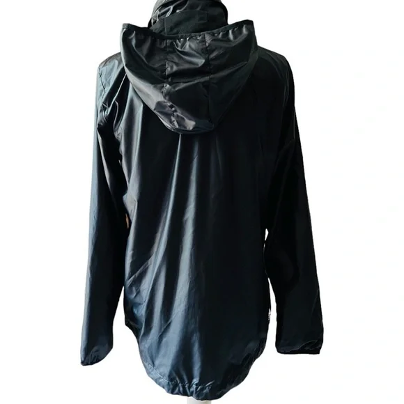 ADIDAS WOMENS BLACK ZIPPERED ATHLETIC WINDBREAKER SIZE MEDIUM - Picture 3 of 13